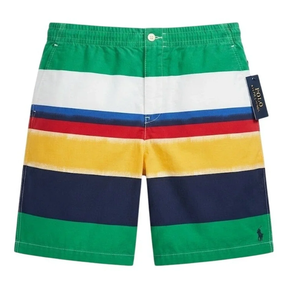 NEW Polo Ralph Lauren Boys Size 20 Modern Nautical Marsh Stripe Shorts